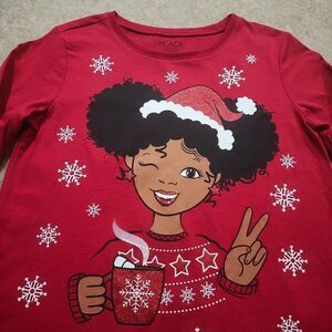 Place Red Holiday Christmas Long Sleeve T-Shirt #8